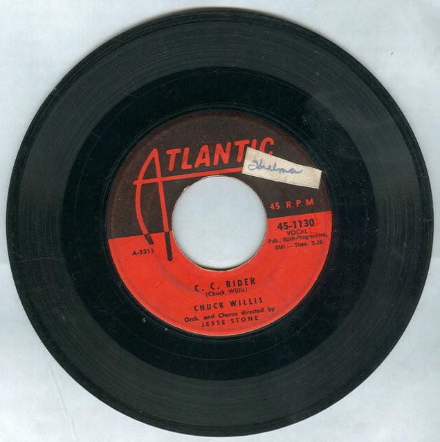 Chuck Willis C. C. Rider/Ease the Pain 45RPM Record