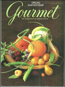 Gourmet Magazine September 2000 Special Harvest Issue on the Cover