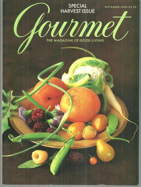 Gourmet Magazine September 2000 Special Harvest Issue on the Cover