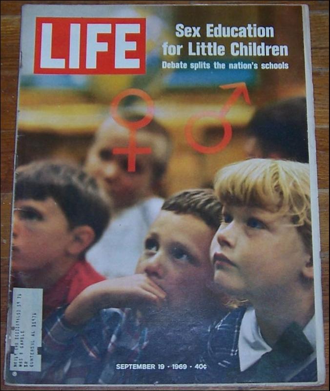 Life Magazine September 19, 1969 Sex Education for Little Children on cover
