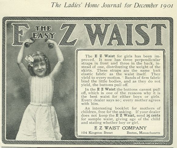 E Z Waist for Girls 1901 Magazine Advertisement
