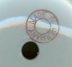Made in Germany Orange Lustre Floral Vase