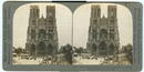 Cathedral of Reims Ruins World War I Stereoview