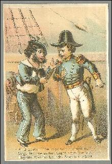 Victorian Trade Card for Higgin's German Laundry Soap with Ship's Captain