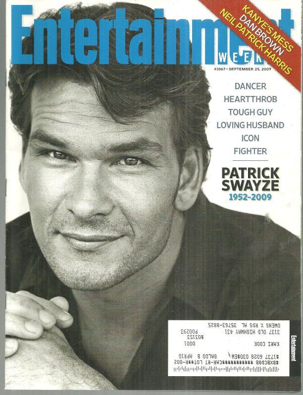 Entertainment Weekly Magazine September 25, 2009 Patrick Swayze on the Cover