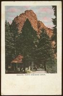 Pavilion, North Cheyenne Canon, Colorado Springs 1910 Postcard