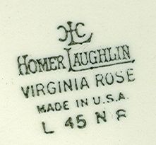 Homer Laughlin Virginia Rose Woodland Small Plate
