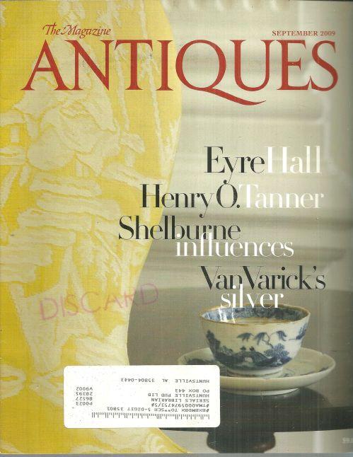 The Magazine Antiques September 2009 Parlor of Eyer Hall On cover