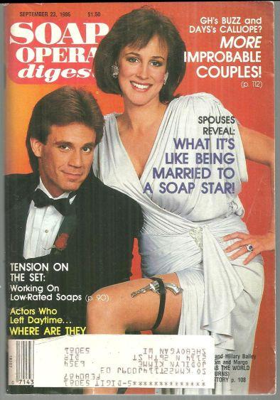 Soap Opera Digest Magazine September 23, 1986 Gregg Marx and Hilary Bailey-Smith