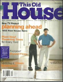 This Old House Magazine September 2000 1865 Row House in Reno on the Cover