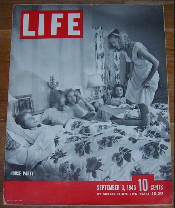Life Magazine September 3, 1945 House Party on the Cover World War II Issue