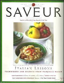 Saveur Magazine August/September 2004 Italian Lessons by Marcella Hazen
