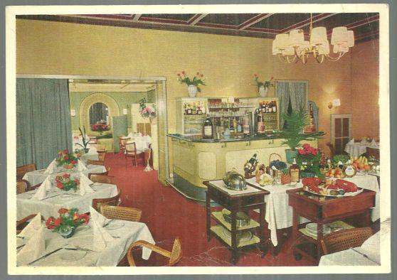 Vintage Postcard of Weinrestaurant Mutter Engel, Wiesbaden, Germany