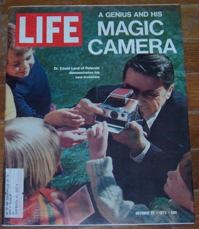 Life Magazine October 27, 1972 Dr. Edwin Land of Polaroid and His New Invention