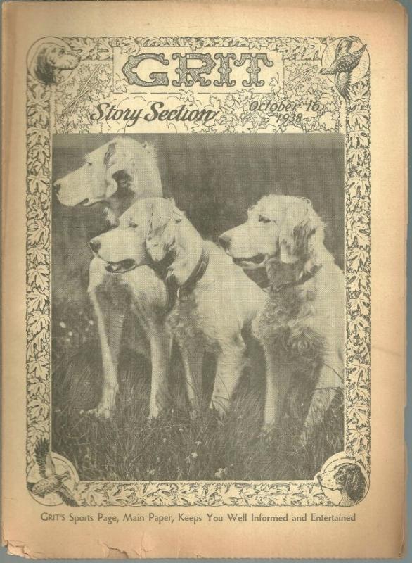Grit Story Section October 16, 1938 Vintage Fiction, Poetry and Cartoons