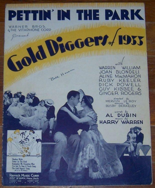 Pettin' in the Park From Gold Diggers of 1933 with Warren William, Joan Blondel