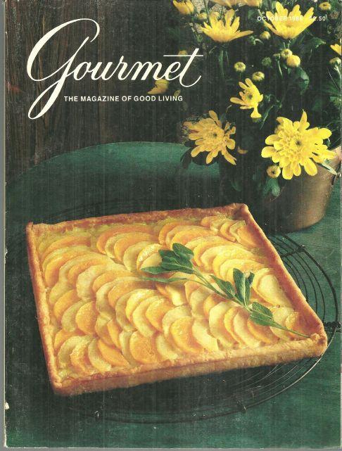 Gourmet Magazine October 1986 Squash, Apple and Onion Tart on the Cover