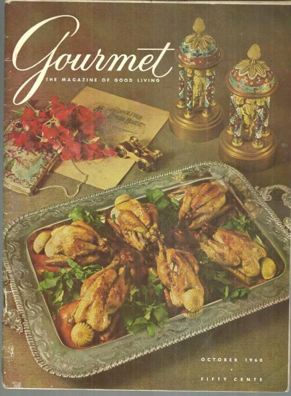 Gourmet Magazine October 1960 The Opera Singer, Pinon Harvest, Sparkling Cider