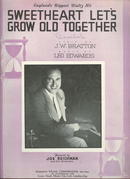 Sweetheart Let's Grow Old Together 1936 Sheet Music