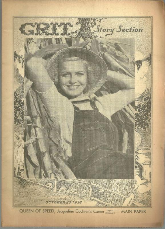 Grit Story Section October 23, 1938 Vintage Fiction, Poetry and Cartoons