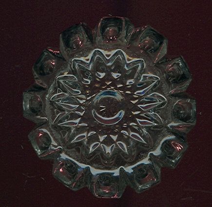 Thumbprint In a Square Open Salt Crystal Color