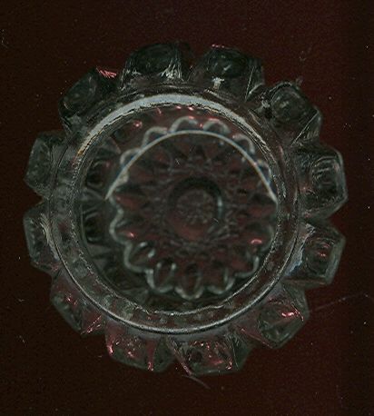 Thumbprint In a Square Open Salt Crystal Color