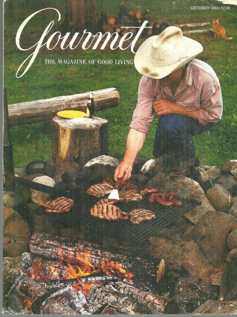 Gourmet Magazine October 1993 Dude Ranching in British Columbia on the Cover