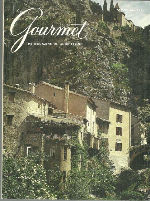 Gourmet Magazine October 1989 Moustiers-Sainte-Marie on the Cover
