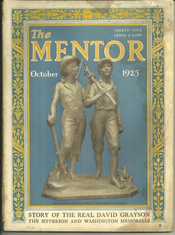 Mentor Magazine October 1925 The Real David Grayson and John Galsworthy