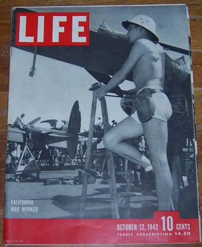 Life Magazine October 12, 1942 California War Worker on cover World War II