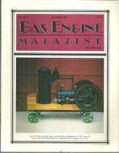 Gas Engine Magazine November 1987 4 HP Doak Side Shaft Engine on Cover