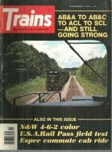 Trains Magazine November 1976 SCL Train 330 on cover