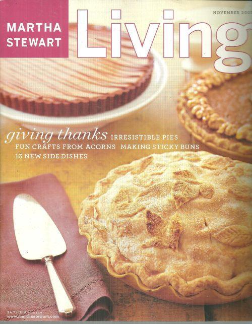Martha Stewart Living November 2003 Giving Thanks Thankgiving in Wine Country