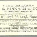Victorian Trade Card for Universal Fashion Company with Boy Courting Lovely Girl