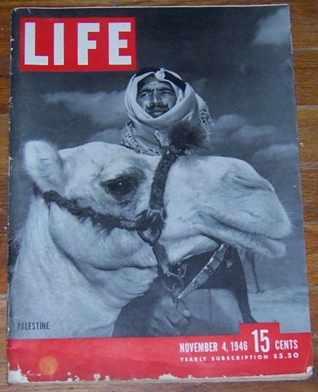 Life Magazine November 4, 1946 Palestine on Cover/Paris Clotheshorses
