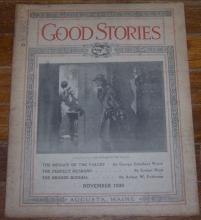 Good Stories Magazine November 1929 Vintage Fiction, Recipes, Household