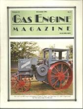 Gas Engine Magazine November 1985 1918 15-30 IHC Tractor on Cover