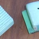 Vintage Green Truck Pottery Salt and Pepper Shakers