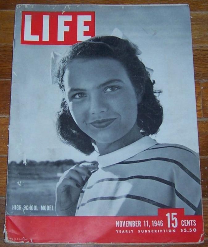 Life Magazine November 11, 1946 High School Model on the Front Cover