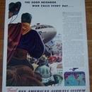 1941 Pan American Airways Life Magazine Color Advertisement Latin America