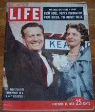 Life Magazine November 17, 1958 Rockefellers Triumphant in a G.O.P. Disaster