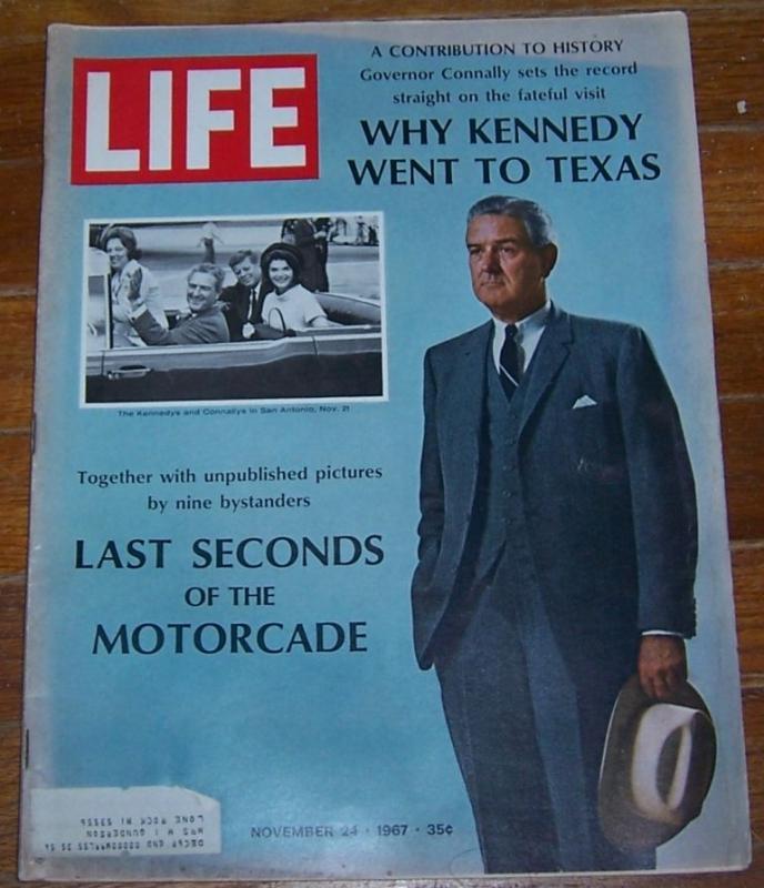 Life Magazine November 24, 1967 Last Seconds of the Motorcade on cover