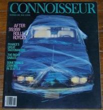 Connoisseur Magazine November 1985 Rolls Royce on the cover/Tomorrow's Circus