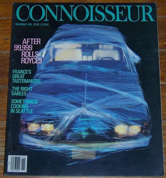 Connoisseur Magazine November 1985 Rolls Royce on the cover/Tomorrow's Circus