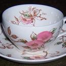 Vintage Nasco China Springtime Pattern Pink Flowers Made in Japan Cup and Saucer