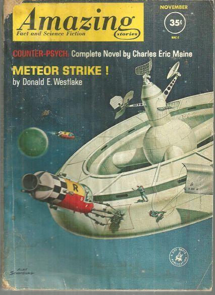 Amazing Stories Magazine November 1961 Meteor Strike by Donald Westlake