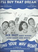I'll Buy That Dream Jack Haley Musical 1945 Sheet Music