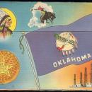 Souvenir Postcard Folder From Oklahoma The Sooner State 18 Color Views