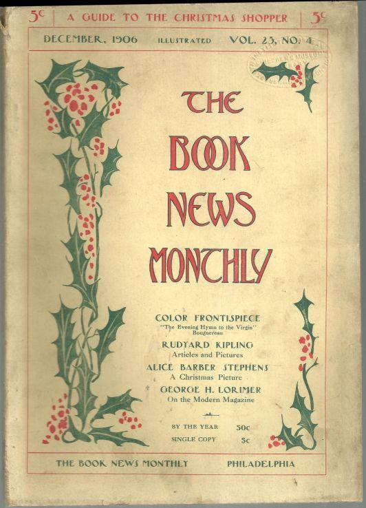 Book News Magazine December 1906 Guide to the Christmas Shopper/ Laurence Sterne