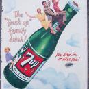1948 Life Magazine 7-UP The Fresh-Up Family Drink Color Magazine Advertisement